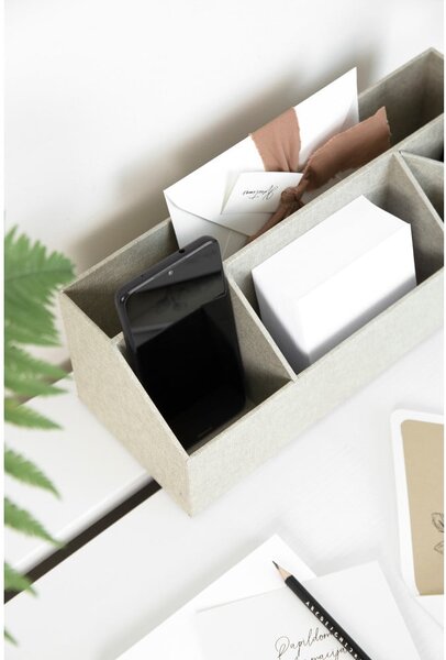Kartonowy organizer na artykuły papiernicze Elisa Canvas Paper Laminate – Bigso