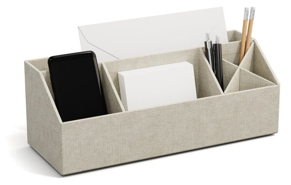Kartonowy organizer na artykuły papiernicze Elisa Canvas Paper Laminate – Bigso