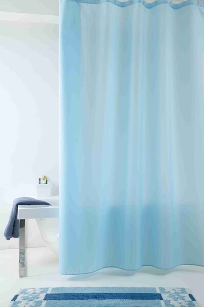 GRUND Zasłona prysznicowa IMPRESSA niebieska Wymiar: 240x200 cm