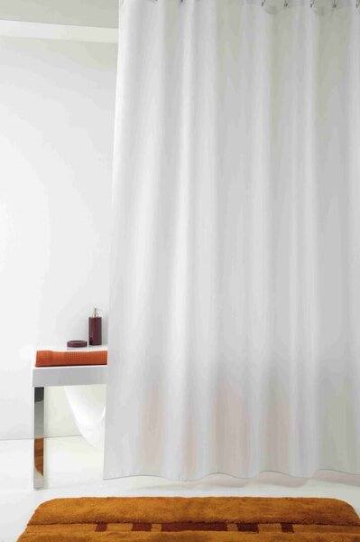GRUND Zasłona prysznicowa IMPRESSA biała Wymiar: 240x200 cm