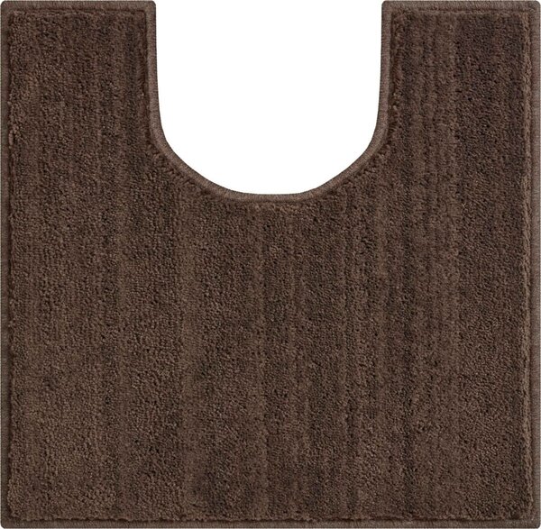 GRUND Dywanik łazienkowy ROMAN LINES brązowy Wymiar: 50x50 cm z wycięciem dla toalety