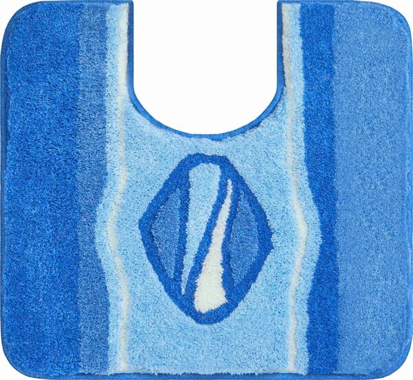 GRUND Mata łazienkowa JEWEL blue Wymiar: 55x50 cm z wycięciem dla toalety
