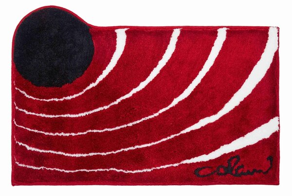GRUND Dywanik łazienkowy Colani 2 czerwony Wymiar: 80x150 cm