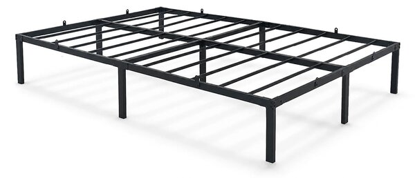 Czarne metalowe łóżko dwuosobowe 160x200 cm P8-R97