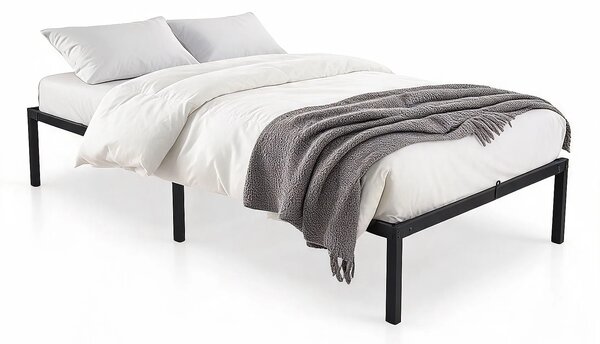 Czarne metalowe łóżko pojedyncze 90x200 cm N3-T95