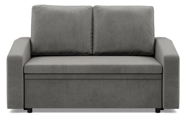 Sofa z funkcjÄ spania, BLOM, velvet, 148x87x90 cm, jasny szary | TYLETEGOTU