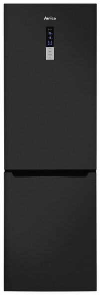 Lodówka AMICA FK3776.2DFZHC No frost 200cm Czarna