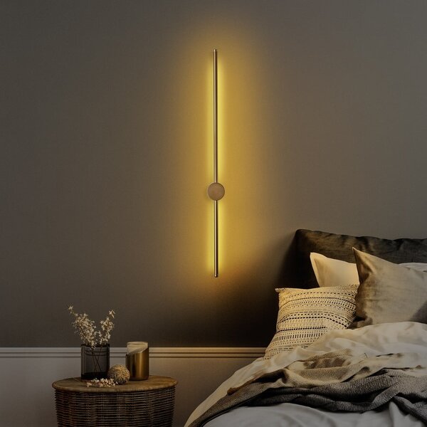 Kinkiet LED w kolorze złota Sword – Opviq lights
