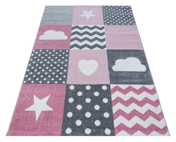 Różowo-szary dywan dziecięcy 120x170 cm Kids – Ayyildiz Carpets