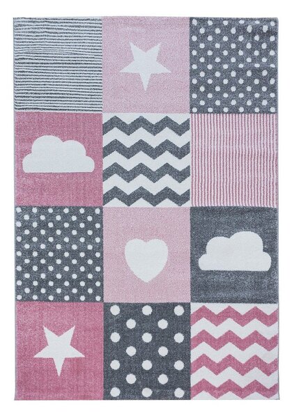 Różowo-szary dywan dziecięcy 120x170 cm Kids – Ayyildiz Carpets