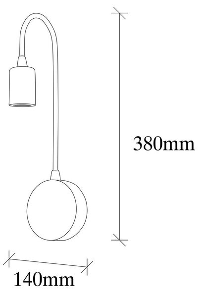 Czarny kinkiet Baston – Opviq lights