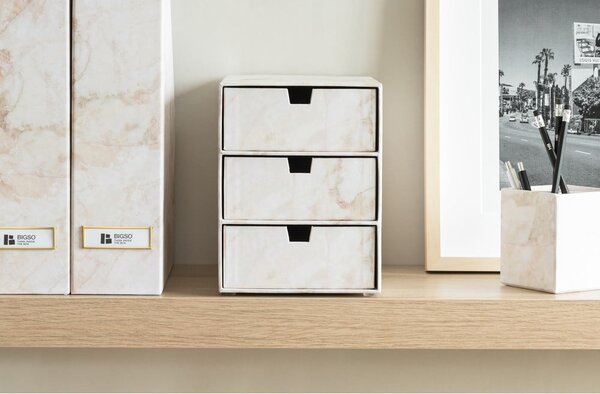 Kartonowy organizer z szufladką Ingrid Paper Laminate – Bigso