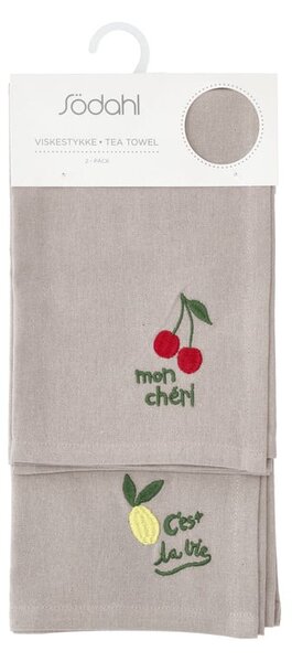 Bawełniane ścierki zestaw 2 szt. 50x70 cm Bistro – Södahl
