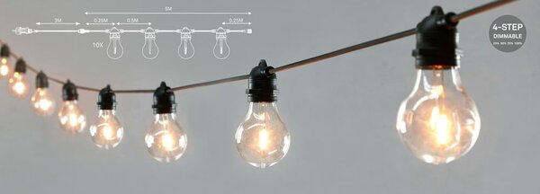 Girlanda świetlna liczba żarówek 10 szt. długość 500 cm Link – Markslöjd
