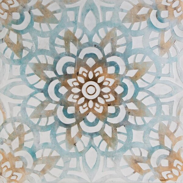 Obraz EUROFIRANY Oraments 486A 80 x 80 cm Niebieski