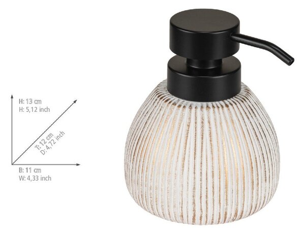 Biały ceramiczny dozownik do mydła 500 ml Pascoli – Wenko