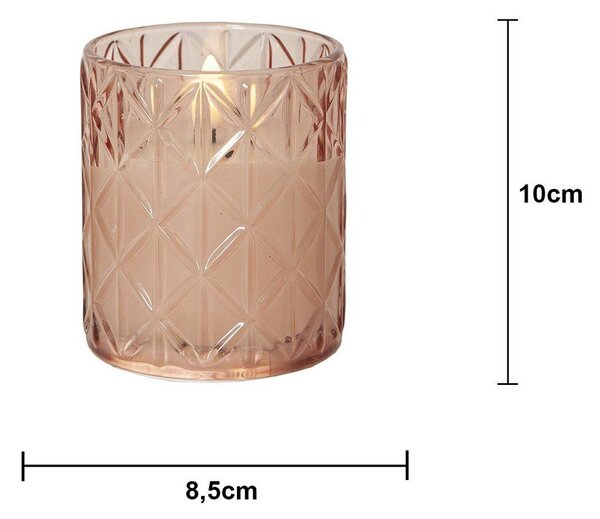 Świeczka LED na baterie (wysokość 10 cm) Flamme Romb – Star Trading