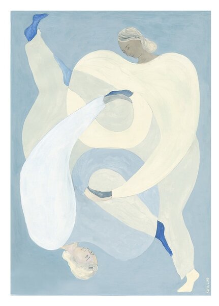 Plakat 70x100 cm Hold You - Blue – Sofia Lind – The Poster Club