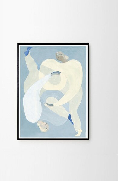 Plakat 70x100 cm Hold You - Blue – Sofia Lind – The Poster Club