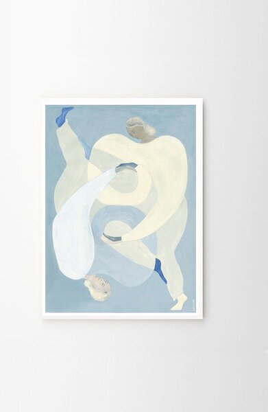 Plakat 70x100 cm Hold You - Blue – Sofia Lind – The Poster Club