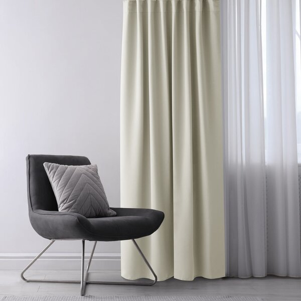 Kremowa zasłona częściowo zaciemniająca (dimout) 140x175 cm Kierra – Restilo