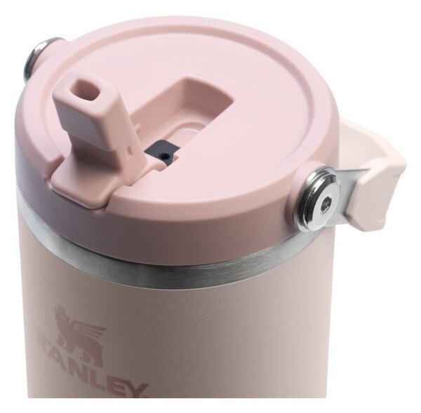 Jasnoróżowy termos ze stali nierdzewnej 890 ml IceFlow™ Flip Straw 2.0 Tumbler Rose Quartz – Stanley