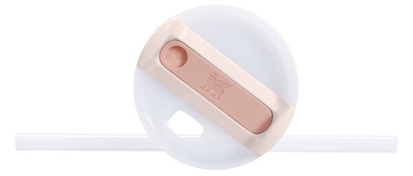 Jasnoróżowy termos ze słomką ze stali nierdzewnej 600 ml Quencher H2.0 FlowState Tumbler Rose Quartz – Stanley