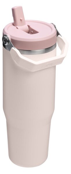 Jasnoróżowy termos ze stali nierdzewnej 890 ml IceFlow™ Flip Straw 2.0 Tumbler Rose Quartz – Stanley