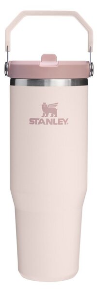 Jasnoróżowy termos ze stali nierdzewnej 890 ml IceFlow™ Flip Straw 2.0 Tumbler Rose Quartz – Stanley