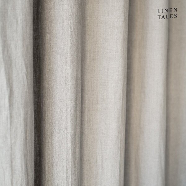 Beżowa zasłona 140x170 cm Night Time – Linen Tales