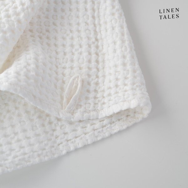 Biały ręcznik 50x70 cm Honeycomb – Linen Tales