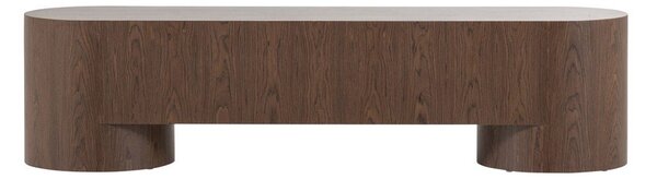 Szafka pod TV w ciemnym naturalnym kolorze 200x50x50 cm Velari – WOOOD