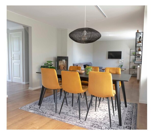 Żółte tapicerowane krzesła zestaw 2 szt. Middelfart – House Nordic