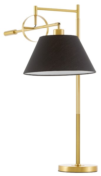 LAMPA NOCNA BIURKOWA MOSIĘŻNO-CZARNA TURINA