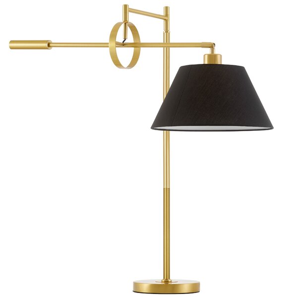 LAMPA NOCNA BIURKOWA MOSIĘŻNO-CZARNA TURINA