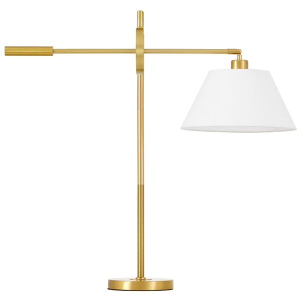 LAMPA NOCNA BIURKOWA MOSIĘŻNO-BIAŁA TURINA