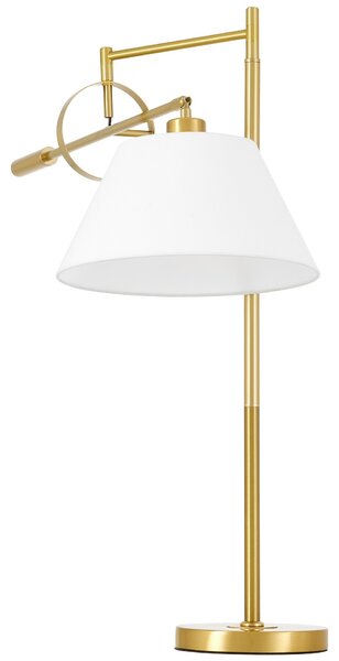 LAMPA NOCNA BIURKOWA MOSIĘŻNO-BIAŁA TURINA