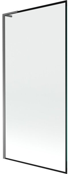 Mexen Next L parawan nawannowy 1-skrzydłowy 90 x 150 cm, czarna ramka, gun metal - 895-090-000-03-70-95