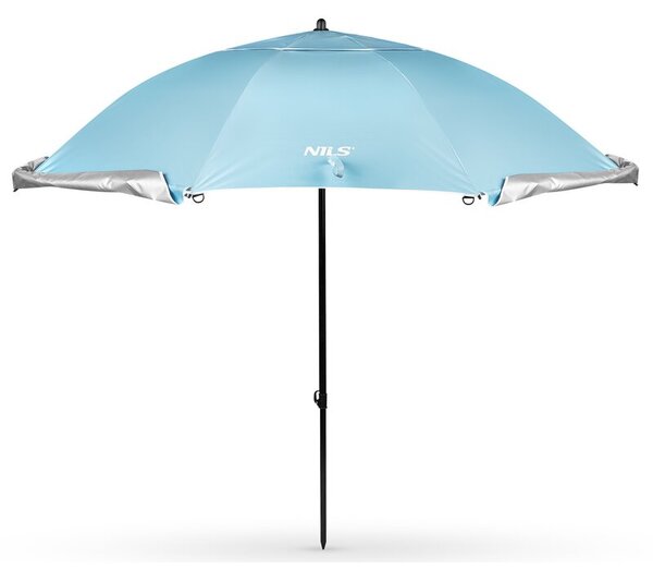 Parasol plażowy NILS CAMP NC17114 2w1 XXL 240 cm Niebieski