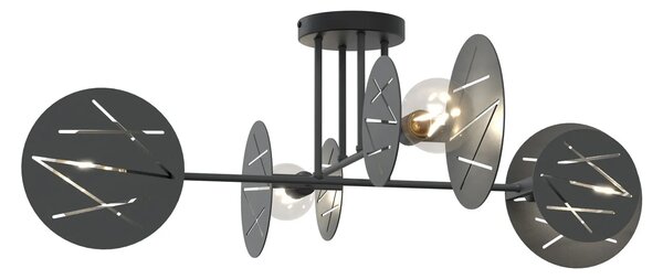 Czarna nowoczesna lampa sufitowa w stylu loft - D154 N5-L82