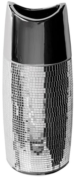 Wazon EUROFIRANY Mirona 05 14 x 9 x 35 cm Srebrny