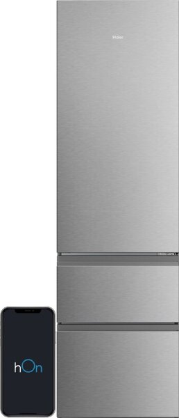Lodówka HAIER 3D 60 Seria 3 HTR3620CNMG No Frost 205cm Srebrna