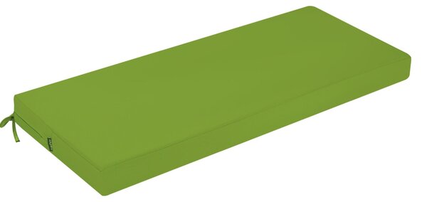 Poduszka na ławkę ogrodową 100 x 40 cm, zielona, piankowa, wodoodporna, na zewnątrz