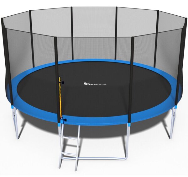 Trampolina ogrodowa dla dzieci 465cm FUNFIT z siatką zewnętrzną 15ft