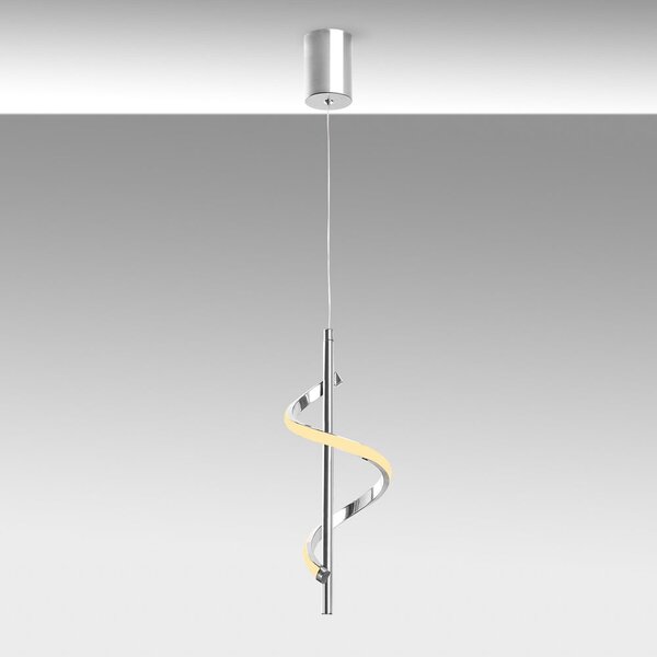 Lampa wisząca LED w kolorze srebra ø 16 cm Likma – Opviq lights