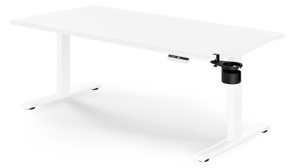 Duże biurko sit-stand do pracy Aria 160×80 cm, białe
