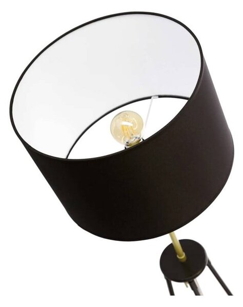 Czarna lampa stojąca (wysokość 154 cm) Tegola – Candellux Lighting
