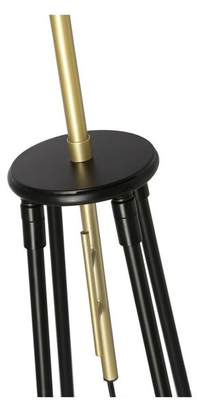 Czarna lampa stojąca (wysokość 154 cm) Tegola – Candellux Lighting