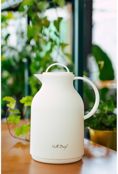 Biały termos Vialli Design, 1 l