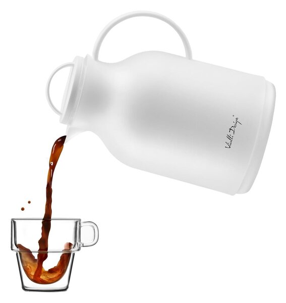Biały termos Vialli Design, 1 l